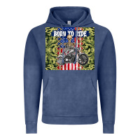 Vintage Denim born to ride Vintage Hoodie - TumblerDesignByShophia