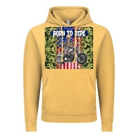 Vintage Mustard born to ride Vintage Hoodie - TumblerDesignByShophia