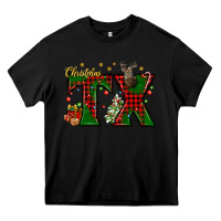 Black Christmas Texas With Deer Heavy Core Tee - BundleAndBundleShop