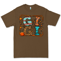 Cacao Fall Autumn Leopard Gigi Premium Tee - LillyAllenDesigns
