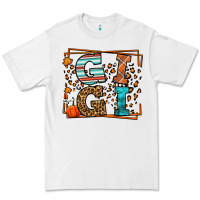 White Fall Autumn Leopard Gigi Premium Tee - LillyAllenDesigns