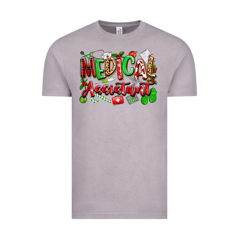 Christmas Medical Assistant Vintage Tee by texasbilliewilder | Teevron
