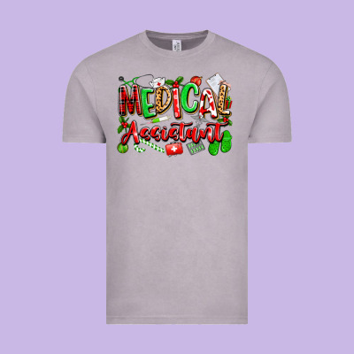 Christmas Medical Assistant Vintage Tee Designed By Texasbilliewilder