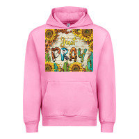 Fuchsia Pink just pray Urban Hoodie - BarkalooDesign