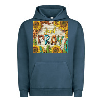 Pigment Midnight Navy just pray Urban Hoodie - BarkalooDesign