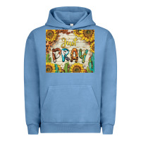 Pigment Pebble Blue just pray Urban Hoodie - BarkalooDesign