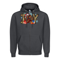 Smoke festive joy Zipper Hoodie - CowhideDigitalArt