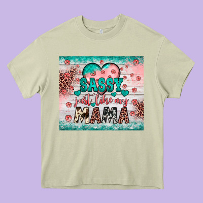 Sassy Just Like My Mama Heavy Core Tee Designed By Jahusdesignshop
