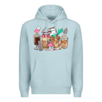 Blue Mist Nurse Coffee Cups Premium Hoodie - FaDigitalArtStudio