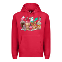 Cardinal Nurse Coffee Cups Premium Hoodie - FaDigitalArtStudio