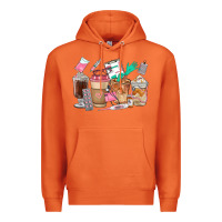 Carrot Nurse Coffee Cups Premium Hoodie - FaDigitalArtStudio