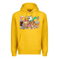 Lemon Nurse Coffee Cups Premium Hoodie - FaDigitalArtStudio