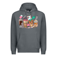 Rock Nurse Coffee Cups Premium Hoodie - FaDigitalArtStudio