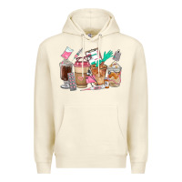 Sandshell Nurse Coffee Cups Premium Hoodie - FaDigitalArtStudio