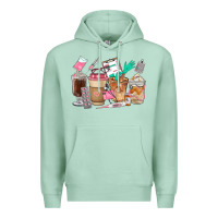 Seafoam Nurse Coffee Cups Premium Hoodie - FaDigitalArtStudio