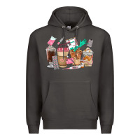 Smoke Nurse Coffee Cups Premium Hoodie - FaDigitalArtStudio