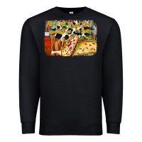 Black feed me street food and tell me im pretty Premium Sweatshirt - RacoonDesign
