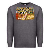 Charcoal Heather feed me street food and tell me im pretty Premium Sweatshirt - RacoonDesign