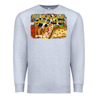 Heather Grey feed me street food and tell me im pretty Premium Sweatshirt - RacoonDesign
