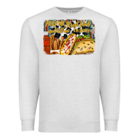 Oatmeal Heather feed me street food and tell me im pretty Premium Sweatshirt - RacoonDesign