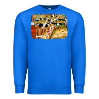 True Royal feed me street food and tell me im pretty Premium Sweatshirt - RacoonDesign
