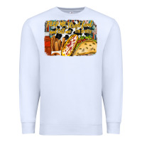 White feed me street food and tell me im pretty Premium Sweatshirt - RacoonDesign