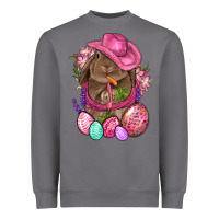 Storm Cowboy Rabbit Easter Heavyweight Sweatshirt - BundleAndBundleShop