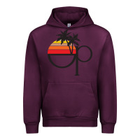 Mauve Wine ocean pacific Urban Hoodie - lanVoArt