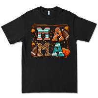 Black Fall American Football Autumn Mama Premium Tee - LillyAllenDesigns