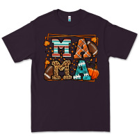 Plum Fall American Football Autumn Mama Premium Tee - LillyAllenDesigns