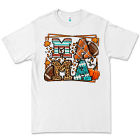 White Fall American Football Autumn Mama Premium Tee - LillyAllenDesigns