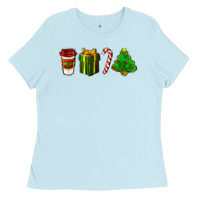 Baby Blue christmas items Ladies Tee - LillyAllenDesigns
