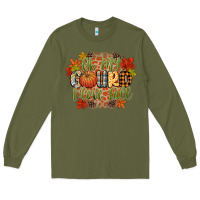 Army Green oh my gourd i love fall Long Sleeve Tee - CowGirlArtShop
