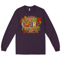 Plum oh my gourd i love fall Long Sleeve Tee - CowGirlArtShop