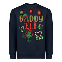 Navy Daddy Elf Heavyweight Sweatshirt - BundleAndBundleShop