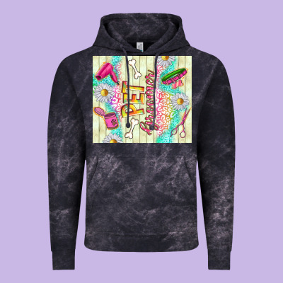 Pet Groomer Vintage Hoodie Designed By Tumblerdesignbyshophia