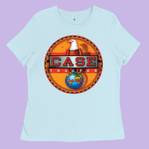 Case Tractor Shirt Ladies Tee Designed By Lanvoart