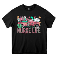 Black Nurse Life Truck Heavy Core Tee - BundleAndBundleShop