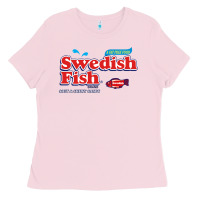 Bubblegum Pink swedish fish Ladies Tee - lanVoArt