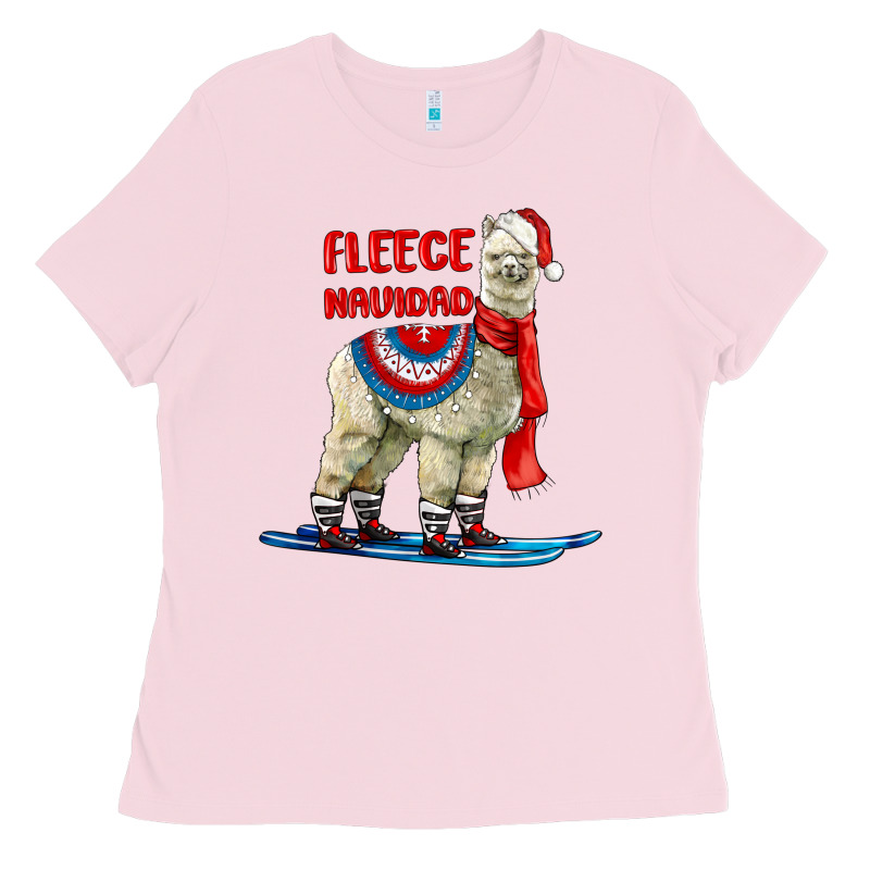 Fleece Navidad Alpaca Ladies Tee by LillyAllenDesigns | Teevron