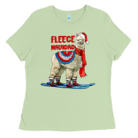 Matcha Fleece Navidad Alpaca Ladies Tee - LillyAllenDesigns