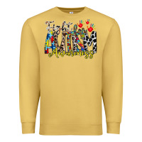 Antique Gold fight for autism awareness Premium Sweatshirt - RacoonDesign