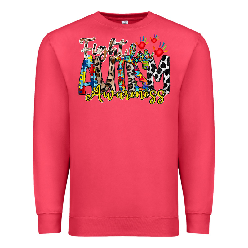 Fight For Autism Awareness Premium Sweatshirt by RacoonDesign | Teevron