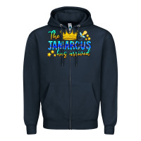 Navy The Jamarcus Has Arrived Zipper Hoodie - CowhideDigitalArt