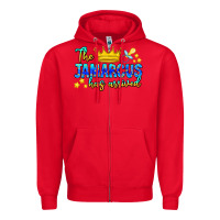 Red The Jamarcus Has Arrived Zipper Hoodie - CowhideDigitalArt