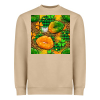 Mushroom Irish lips seamless pattern digital paper Heavyweight Sweatshirt - BundleAndBundleShop