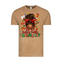 Vintage Camel santas favorite pharmacist afro messy bun Vintage Tee - texasbilliewilder