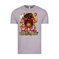 Vintage Zinc santas favorite pharmacist afro messy bun Vintage Tee - texasbilliewilder