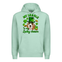 Seafoam st.patricks day my beagle is my lucky charm Premium Hoodie - RanaPortraitStore