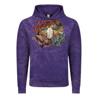 Cloud Purple Cowboy wild and free western Vintage Hoodie - HowdyJamesFarm